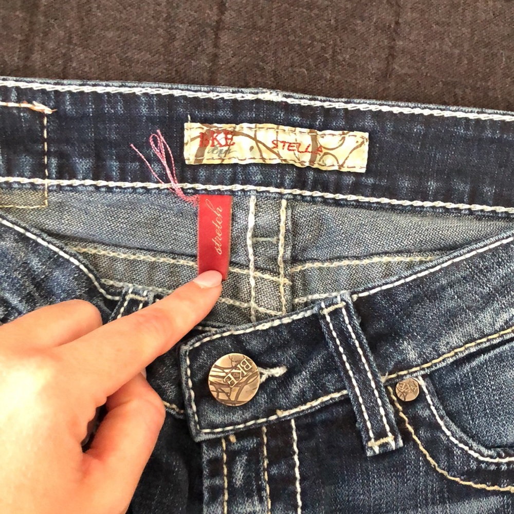 BKE Stella Denim Flare Jeans Size 26 XLong 35.5 inch inseam 😱 - Picture 5 of 6